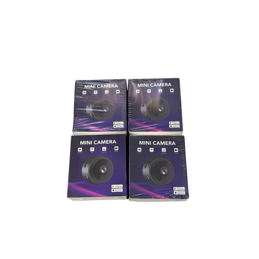 Mini Camera WIFI App Connected Security Camera Use in Car‎ House Office Lot Of 4